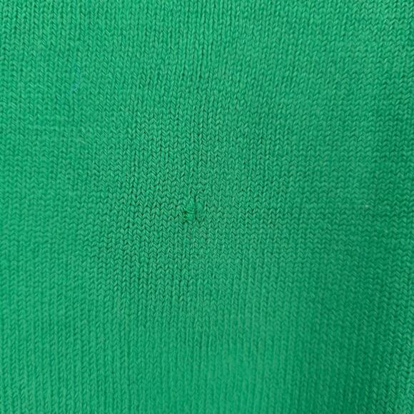 LaMode Du Golf Active Sportswear Vintage Kelly Green VNeck Sweater Cardi PocketL - Picture 11 of 11